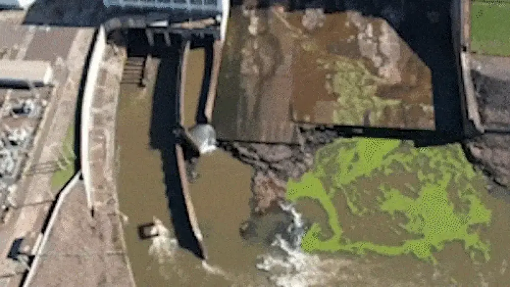 Usina faz novo vertimento para conter plantas no Rio Pardo